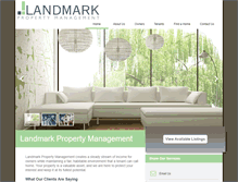 Tablet Screenshot of landmark-pm.com